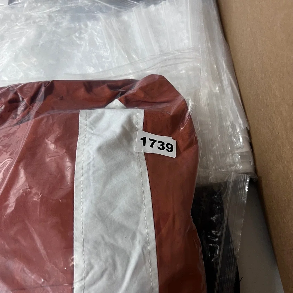 NCAA Texas Longhorns‎ Jacket Mens XL Burnt Orange Anorak Quilted Pullover Hooded